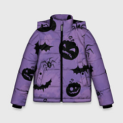 Куртка зимняя для мальчика Ужасы ночи, цвет: 3D-черный