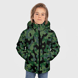 Куртка зимняя для мальчика Камуфляж WW2 Tropics Verdant, цвет: 3D-светло-серый — фото 2