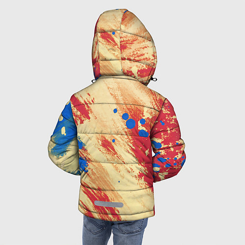 Зимняя куртка для мальчика Палитра / 3D-Красный – фото 4