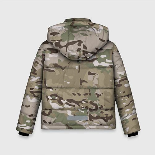 Зимняя куртка для мальчика Камуфляж Multicam / 3D-Черный – фото 2