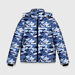 Куртка зимняя для мальчика Камуфляж Navi Camo, цвет: 3D-светло-серый