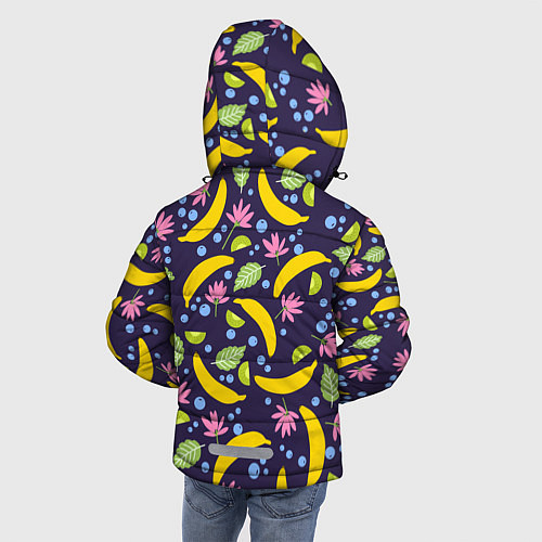 Зимняя куртка для мальчика Фруктовый каскад / 3D-Светло-серый – фото 4