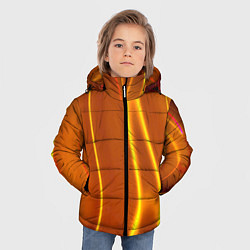 Куртка зимняя для мальчика Пламенная абстракция, цвет: 3D-красный — фото 2