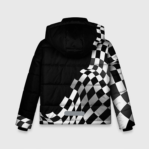 Зимняя куртка для мальчика Lamborghini racing flag / 3D-Черный – фото 2