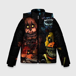 Куртка зимняя для мальчика Five Nights at Freddys, цвет: 3D-светло-серый