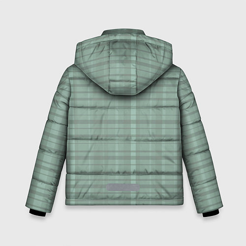 Зимняя куртка для мальчика Абстракция Бледная геометрия Полосы / 3D-Черный – фото 2
