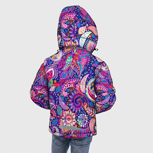 Зимняя куртка для мальчика Multi-colored colorful patterns / 3D-Светло-серый – фото 4