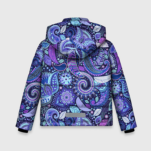 Зимняя куртка для мальчика Flower patterns / 3D-Светло-серый – фото 2