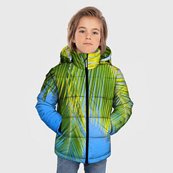 Куртка зимняя для мальчика Пальма у неба, цвет: 3D-красный — фото 2