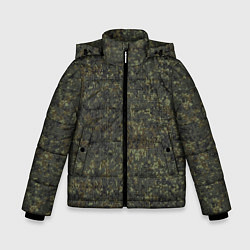 Куртка зимняя для мальчика 4 цветная цифра ВКБО, цвет: 3D-черный