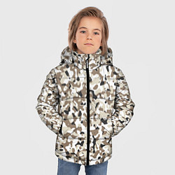 Куртка зимняя для мальчика Камуфляж зима мелкий, цвет: 3D-черный — фото 2