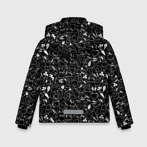 Зимняя куртка для мальчика Happy chinese new year, black bunnies / 3D-Черный – фото 2