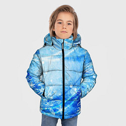 Куртка зимняя для мальчика Новогодний иней, цвет: 3D-светло-серый — фото 2