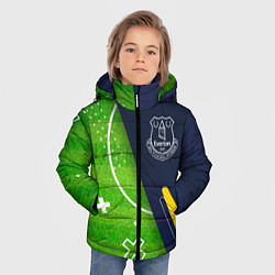 Куртка зимняя для мальчика Everton football field, цвет: 3D-черный — фото 2
