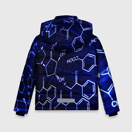 Зимняя куртка для мальчика Графическая химия / 3D-Черный – фото 2
