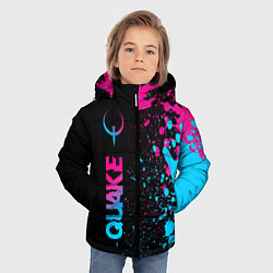 Куртка зимняя для мальчика Quake - neon gradient: по-вертикали, цвет: 3D-черный — фото 2