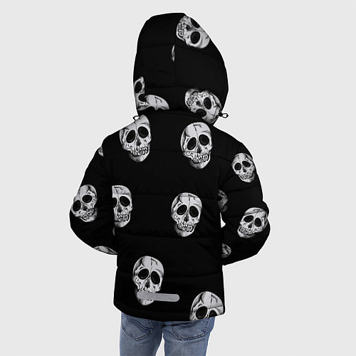 Зимняя куртка для мальчика Черепочки / 3D-Светло-серый – фото 4