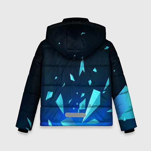 Зимняя куртка для мальчика Portal взрыв частиц / 3D-Черный – фото 2