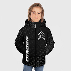 Куртка зимняя для мальчика Citroen карбоновый фон, цвет: 3D-черный — фото 2