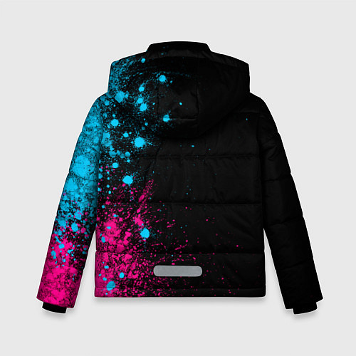 Зимняя куртка для мальчика FAW - neon gradient: по-вертикали / 3D-Черный – фото 2