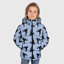Куртка зимняя для мальчика Эстетика Новогодние олени, цвет: 3D-черный — фото 2