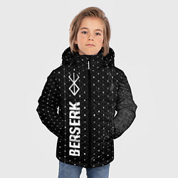 Куртка зимняя для мальчика Berserk glitch на темном фоне: по-вертикали, цвет: 3D-черный — фото 2