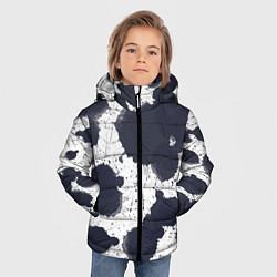 Куртка зимняя для мальчика Художник - акварельные кляксы, цвет: 3D-красный — фото 2