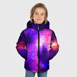 Куртка зимняя для мальчика Бескрайнее космическое пространство, цвет: 3D-светло-серый — фото 2