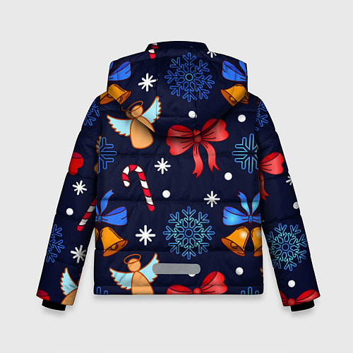 Зимняя куртка для мальчика Новогодняя мелодия / 3D-Черный – фото 2