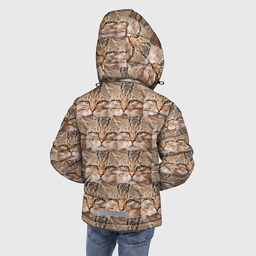 Зимняя куртка для мальчика Кот - Гипнокот / 3D-Красный – фото 4
