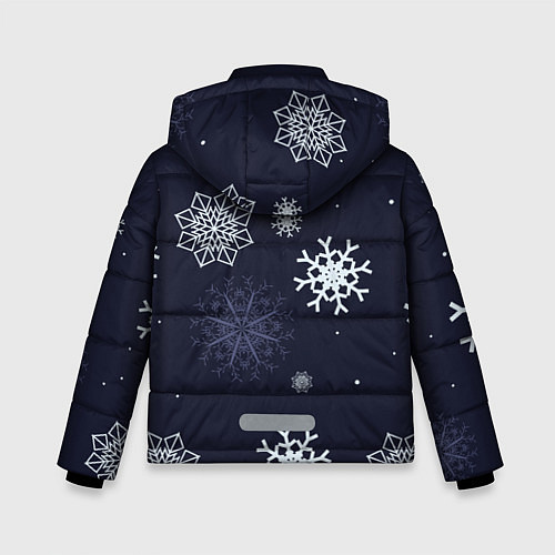 Зимняя куртка для мальчика Снежная ночь / 3D-Черный – фото 2