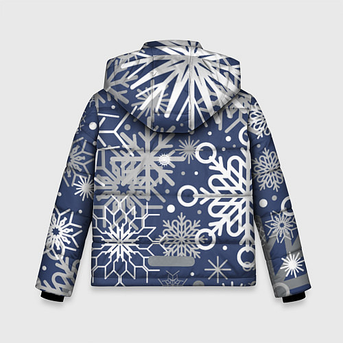 Зимняя куртка для мальчика Волшебный снегопад / 3D-Черный – фото 2