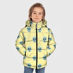 Куртка зимняя для мальчика Милые зубастые черепочки, цвет: 3D-черный — фото 2