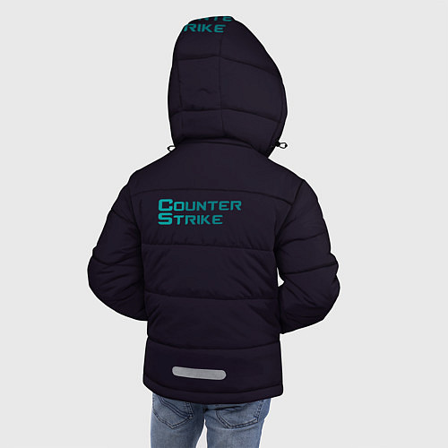 Зимняя куртка для мальчика CS GO Art / 3D-Светло-серый – фото 4