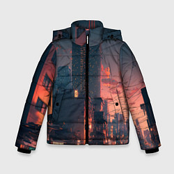 Зимняя куртка для мальчика Киото на закате