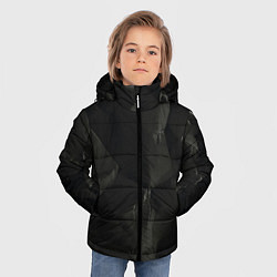Куртка зимняя для мальчика Эффект мятой бумаги, цвет: 3D-светло-серый — фото 2