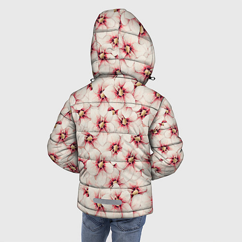Зимняя куртка для мальчика Нежность цветов / 3D-Красный – фото 4