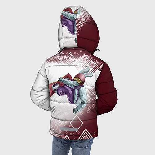 Зимняя куртка для мальчика Горы зовут Сноуборд / 3D-Красный – фото 4