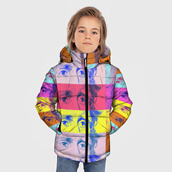 Куртка зимняя для мальчика Глаза Джексона, цвет: 3D-красный — фото 2