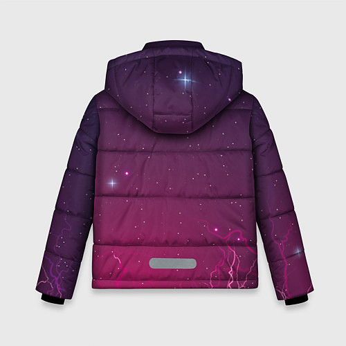 Зимняя куртка для мальчика Космическая аномалия / 3D-Черный – фото 2