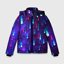 Куртка зимняя для мальчика Neon rain, цвет: 3D-черный
