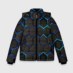 Куртка зимняя для мальчика Stone slab, цвет: 3D-черный
