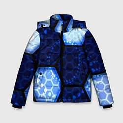 Куртка зимняя для мальчика Магическая броня соты из игры ведьмак, цвет: 3D-светло-серый