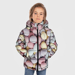 Куртка зимняя для мальчика Абстрактное множество чистых и светлых камней, цвет: 3D-светло-серый — фото 2