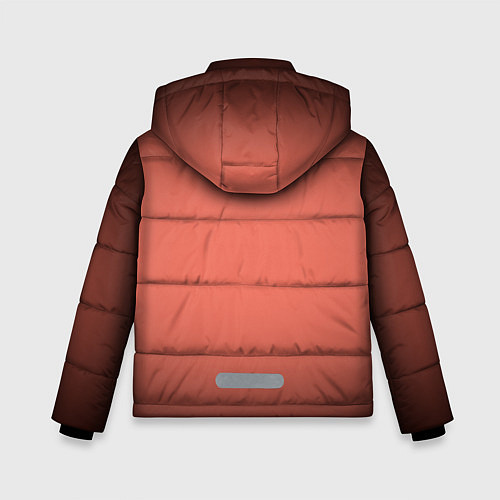 Зимняя куртка для мальчика Коралловый градиент / 3D-Черный – фото 2