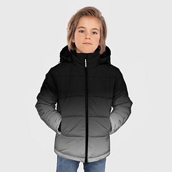 Куртка зимняя для мальчика От черного к белому, цвет: 3D-черный — фото 2