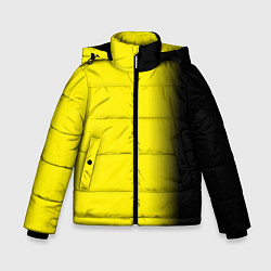 Куртка зимняя для мальчика И черный и желтый, цвет: 3D-светло-серый