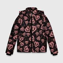 Куртка зимняя для мальчика Big bang pattern, цвет: 3D-красный