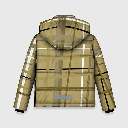 Зимняя куртка для мальчика Светлый квадрат / 3D-Черный – фото 2