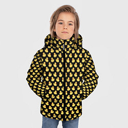 Куртка зимняя для мальчика Очень много уток, цвет: 3D-черный — фото 2